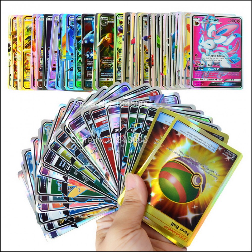No Repeat 100 120 200 Pcs EX GX MEGA Shining pokemons Cards Game Battle Carte 100pcs Trading Cards Game Children Toy