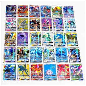 No Repeat 100 120 200 Pcs EX GX MEGA Shining pokemons Cards Game Battle Carte 100pcs Trading Cards Game Children Toy