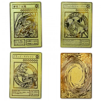 YU GI OH Gold Card Metal Card Local Japanese Golden Eye White Dragon VOL Edition Collection Card Kids Toy Gift