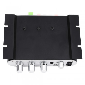LP - 838 Car 3 Channel Power Amplifier Hi-Fi 12V Stereo Mini Subwoofer Audio Accessory Mega Bass connect with MP3 MP4 DVD Player