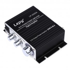 Lepy LP2020A EU Plug Car Amplifier HiFi Digital Stereo Audio Amplifiers Over-current Protection Infrared Remote Control