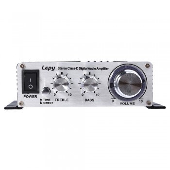 Lepy LP2020A EU Plug Car Amplifier HiFi Digital Stereo Audio Amplifiers Over-current Protection Infrared Remote Control
