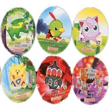 48 pcs/lot Pikachu Collection Card Charizard Action Figures Round Paper Trading Cards Kid Gift Toy