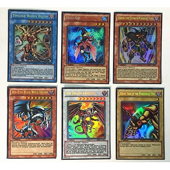 60pcs Different Yugioh Paper Cards with Iron Box Yu gi oh Anime Game Collection Cards Kids Boys Toys Gift