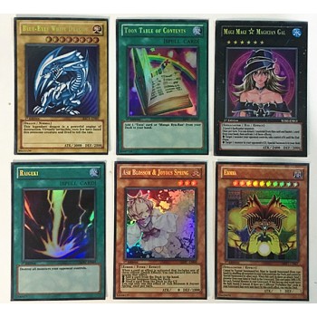 60pcs Different Yugioh Paper Cards with Iron Box Yu gi oh Anime Game Collection Cards Kids Boys Toys Gift