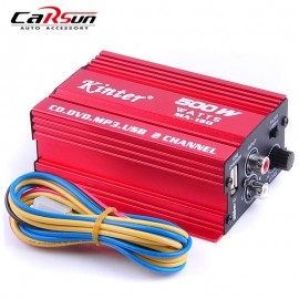 Car Amplifier AMP 2CH 500W USB Hi-Fi Digital Stereo Audio Amplifier Car/ Motorcycle / Boat /MP3/MP4/CD MA-150 Car Styling