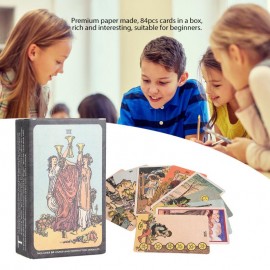 84pcs Mystic Tarot Cards Deck Card Game Children Adults  English Version Board Games Fortune witch Card Game Shadowscapes Tarot
