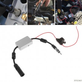Universal FM Signal Amplifier Car Antenna Radio Booster 88-108Mhz DC 5-12V Car Electronics-Y11