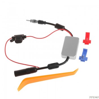 Universal FM Signal Amplifier Car Antenna Radio Booster 88-108Mhz DC 5-12V Car Electronics-Y11