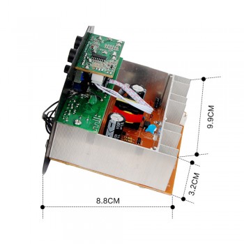 AOSHIKE  Dual Microphone Bluetooth Amplifiers 12V 24V 220V Subwoofer Amplifier Board For 5-10Inch Subwoofer Speaker DIY