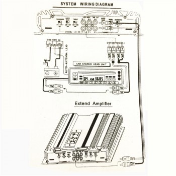KROAK 3800W RMS 4 Channel 12V Amplifier Audio bluetooth Car Audio Stereo Amplifier Amp Speaker Metal Car Amplifier Car Subwoofer