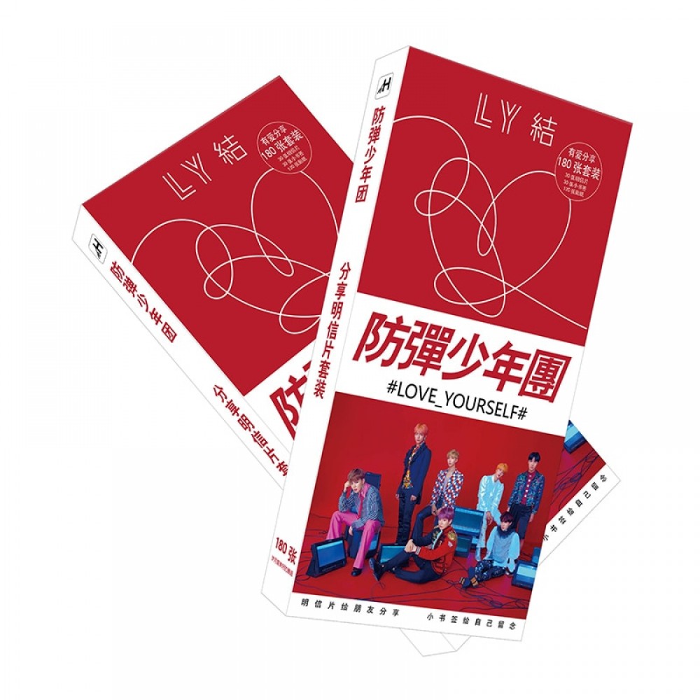 BTS 180 pcs KPOP Bangtan Boys SET POSTCARD Photo Album Bookmark HD Photos KPOP Fans LOVE YOURSELF Support Gift Collection