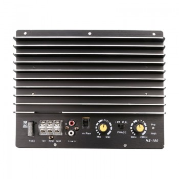 New 1 Pc DC 12V 1200W 100A Auto Car Audio Amplifier Board HS-180 High Power Subwoofer Circuit Module For 8/10 inch Speaker
