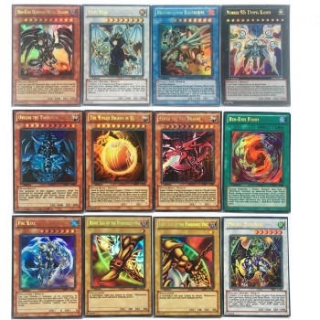 60PCS/Set English Yugioh Cards With Beautiful Metal Box Collection Card Yu Gi Oh Game Paper Cards Toys For Children Adult Gift