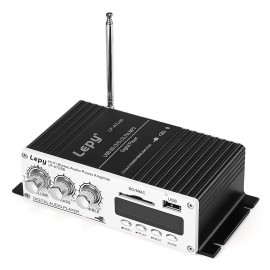 Lepy A7 Bluetooth Wireless Amplifier 2-channel HiFi Stereo Bass Audio Home Player Small Power Support SD USB FM For Motorbike
