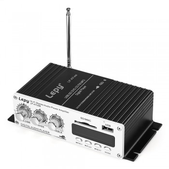 Lepy A7 Bluetooth Wireless Amplifier 2-channel HiFi Stereo Bass Audio Home Player Small Power Support SD USB FM For Motorbike