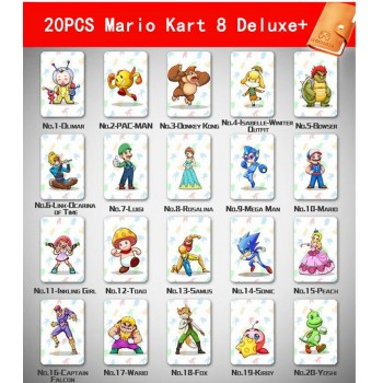 Compatible 22 NFC Game Cards For Botw Mipha Link Switch Zelda Breath Of The Wild Super Mario Cart 8 Odyddey Splatoon 2 Kriby