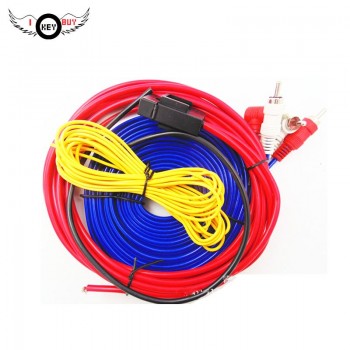 New Arrival Audio Amplifier Subwoofer Stereo 600watts Copper Wire Car  8G Line Kit  Cable Speaker Wires Booster Kits