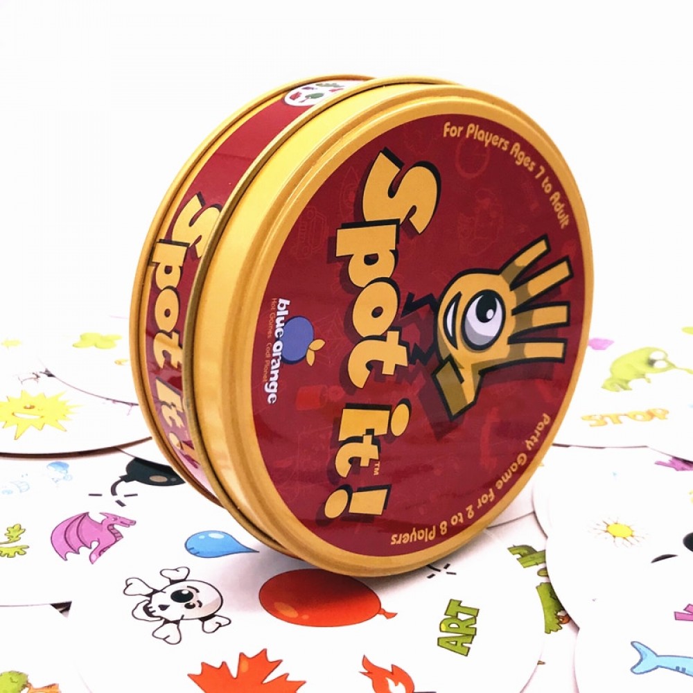 55pcs cards /set english card with metal box Paper card It Game Family Party Entertainment Spot play Board Game Icon