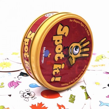 55pcs cards /set english card with metal box Paper card It Game Family Party Entertainment Spot play Board Game Icon