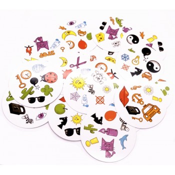 55pcs cards /set english card with metal box Paper card It Game Family Party Entertainment Spot play Board Game Icon
