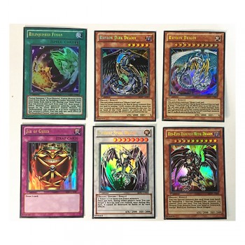 60PCS/Set Yugioh Rare Flash Cards Yu Gi Oh Game Paper Cards Kids Toys Girl Boy Collection Yu-Gi-Oh Cards Christmas Gift Toys