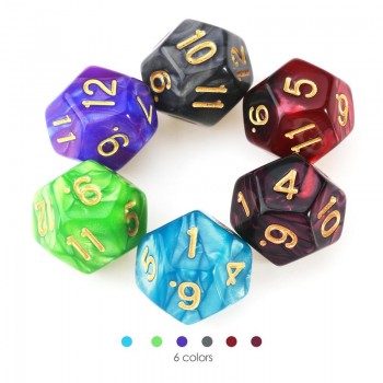 42pcs Polyhedral Dice for Dungeons and Dragon Board Game Dice Hobby amp; Collectibles Toys (6 sets * 7 dices)