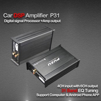 PUZU P31S Car signal Processor Amplifier 4ch to 6CH support computer31 Band tuning android app car DSP audio