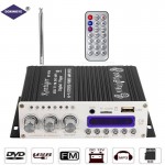 DOXINGYE 12V 20W HI-FI Car Audio Power Amplifier 4 CH DSP Sound Bluetooth Digital USB MP3 DVD CD FM Radio SD Stereo FM Player