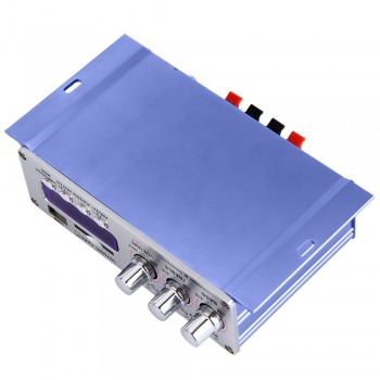 Hi-Fi Digital Auto Audio Stereo Power Amplifier Radio MP3 Speaker LED 2 Channel Digital Display Power Player Support USB SD FM