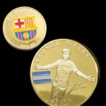 1Pc Soccer Player Gold Coins Soccer Football Superstar Lionel Messi Commemorative Coin Collection Gift  Collectibles