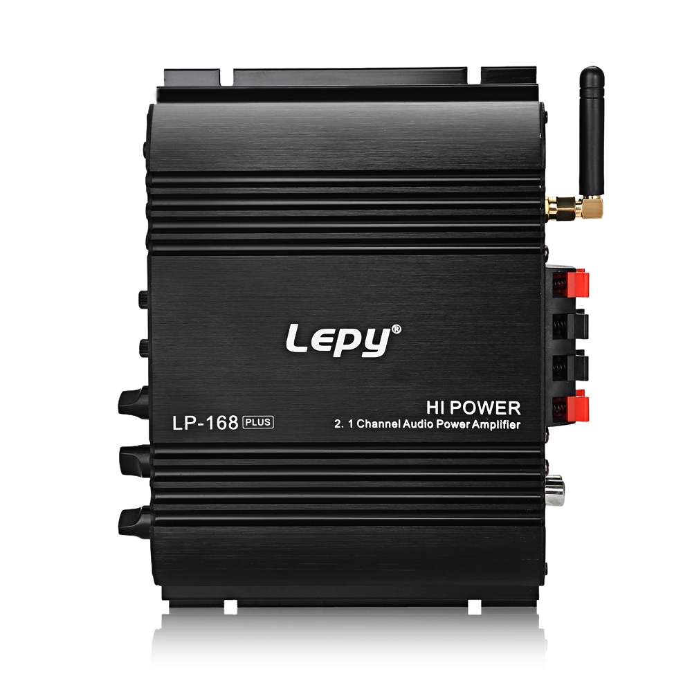 Lepy  LP - 168 Plus Super Bass HiFi Stereo Audio Car Amplifier with Wireless Bluetooth 2.1 + EDR