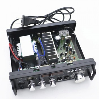 600W DC12V AC220V Car Amplifier Mini HiFi Stereo Audio Power Amplifier with Digital Bluetooth for Car Auto Home Audio
