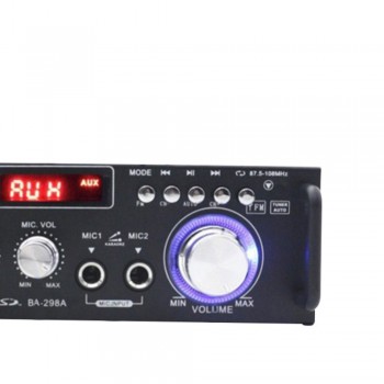 600W DC12V AC220V Car Amplifier Mini HiFi Stereo Audio Power Amplifier with Digital Bluetooth for Car Auto Home Audio