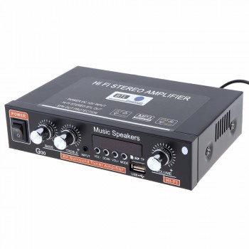 Universal G30 HIFI Bluetooth Car Audio Power Amplifier FM Radio Player Support SD / USB / DVD / MP3 with Remote Controller