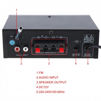 Bluetooth Durable Digital Car Audio Amplifier Auto FM Radio Stereo Player Support SD/USB/DVD/MP3 with Remote Control