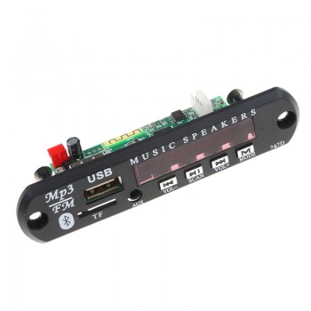 12V Bluetooth MP3 Wireless FM Radio MP3 Decoder Board Car Music Speaker USB Power Supply Audio Module with Remote Controller