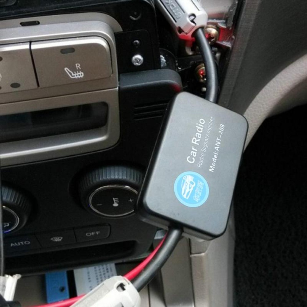 Car Amplifier Radio FM Antenna Signal ANT-208 Car Auto FM/AM Antenna Booster Windshield Mount Antenna Aerials Automobile Radio