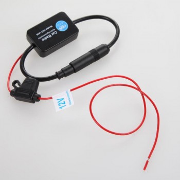 Car Amplifier Radio FM Antenna Signal ANT-208 Car Auto FM/AM Antenna Booster Windshield Mount Antenna Aerials Automobile Radio