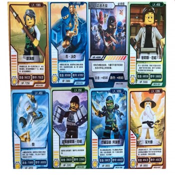 32 pcs/lot Ninja Collection Card Ultimate Ninja Skeleton Soldiers Action Figures Trading Cards Kid Gift Toy