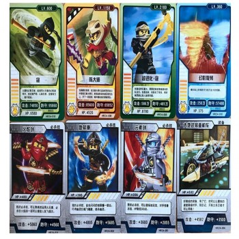32 pcs/lot Ninja Collection Card Ultimate Ninja Skeleton Soldiers Action Figures Trading Cards Kid Gift Toy