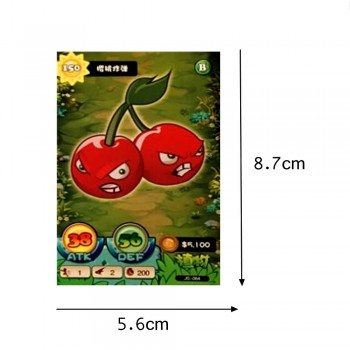 32 pcs/lot Plants vs Zombies Cards 3d Soldiers Against Action Figures Collect Game Card Pea Shooter Sunflower Kid Toy