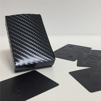High quality 54pcs Waterproof Black Plastic Playing Cards Collection Black Diamond Poker Cards Creative Gift Standard  Cards