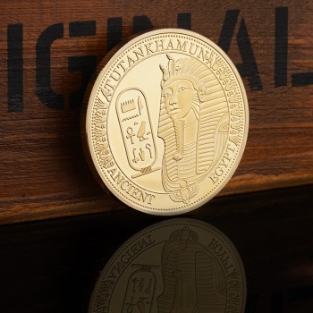 PIKAALAFAN Gold/Silver Plated Coins Ancient Egypt Sphinx Design Copy Coins for Collection Gift Commemorative Challenge Coin