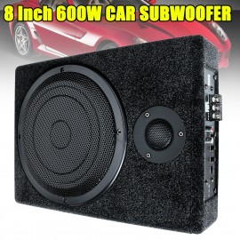 8 600W Active Car Enclosure Subwoofer Under-Seat Stereo Bass Powered Amplifier Sound Amplifier for Speakers