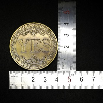 Commemorative COINS YESamp;NO bronze coin Commemorative badges Gift money collection