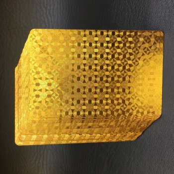 24K Gold Playing Cards Guan Yu  Game Deck Gold Foil  Set Plastic Magic Card Waterproof Cards Magic