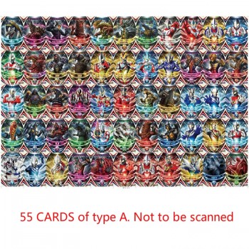 55 Pcs New Style Color Altman Monster anime Game Collection Card Combat Card Rob Ultraman Orb Geed Card Book Card Collection