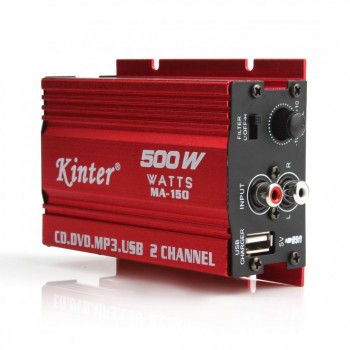 MA-150 500W 2-CH Mini Hifi Car Stereo Amplifier Hi-Fi Audio Power Amplifier Subwoofer DC 9-14V For Auto Motorcycle