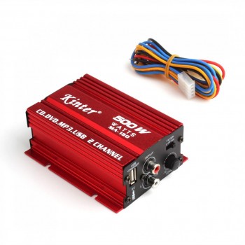 MA-150 500W 2-CH Mini Hifi Car Stereo Amplifier Hi-Fi Audio Power Amplifier Subwoofer DC 9-14V For Auto Motorcycle